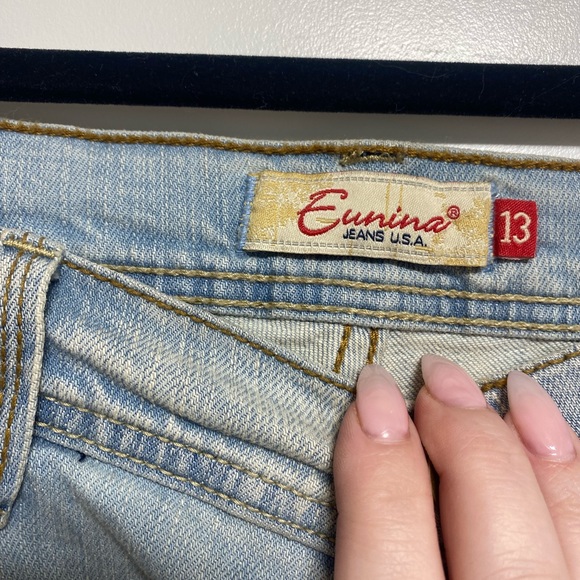 Size 13 distressed jeans - Picture 2 of 3